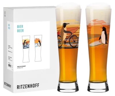 Immagine prodotto di Bicchiere da birra Ritzenhoff Entdecker, capacità 396 ml, vetro di cristallo, design firmato