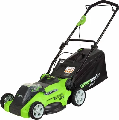 Immagine prodotto di Greenworks G40LM41 Tosaerba a spinta Batteria Nero, Verde