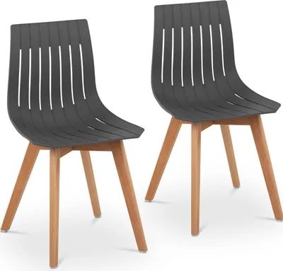 Obrázek produktu pro Expondo Fromm & Starck  židle – sada 2 ks – do 150 kg – sedák 50 x 47 cm – šedá