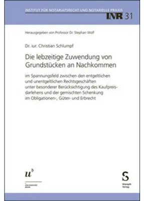 Obrázek produktu pro Die lebzeitige Zuwendung von Grundstücken an Nachkommen