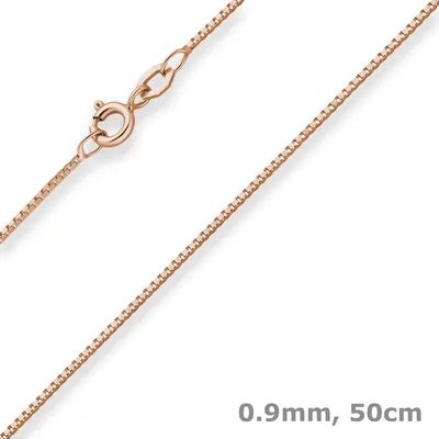 0-9mm-Veneziakette-aus-585-Rotgold-50cm