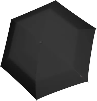 Produktbild von Knirps AS.050, Kompakt, Regenschirm, Rund, Schwarz, Metall, Metall