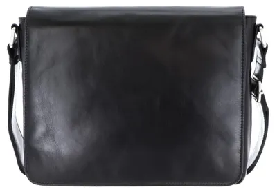 Productafbeelding van LEONHARD HEYDEN Leer schoudertas laptoptas met laptopvak Cambridge Umhängetasche 5254 Schwarz zwart