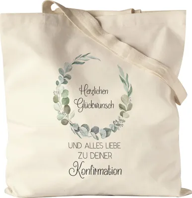 Produktbild von Alles Liebe zu deiner Konfirmation Jutebeutel Konfirmationsgeschenk Christentum Kirche