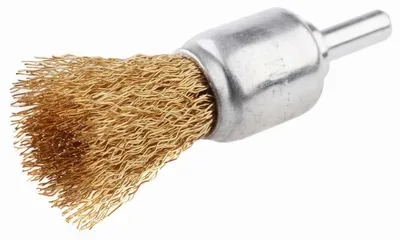 Obrázek produktu pro Drátěný kartáč Schmith 25 mm stopka 6 mm, vlnitý ocelový drát pro úhlovou brusku - Schmith