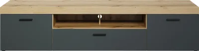 Produktbild von Tyler WO:Ko.+Fr.Blende  Evoke Oak Nachbildung,Fr.Anthrazit Melamin,TV-Lowboard