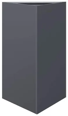 Produktbild von vidaXL Pflanzkübel Anthrazit Dreieckig 50x43x75 cm Stahl