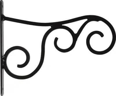 Wandhaken-schwarz-Karbonstahl