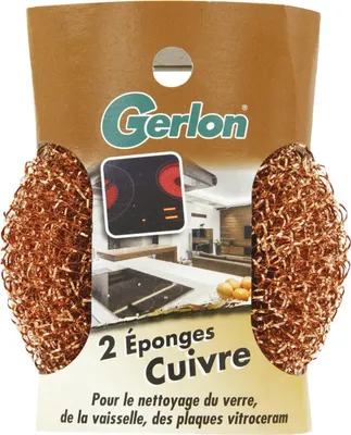 Image de éponge Cuivre Gerlon X2 Nettoyage Doux Anti-rayures - Gerlon