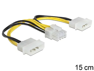 Image de Delock ATX Stromadapter 2x 5.25" -> 8-pin (EPS)