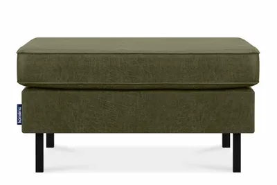 Obrázek produktu pro Židle Konsimo na vysokých kovových nohách "INVIA", zelená, koženka, vintage, 93x48x70cm