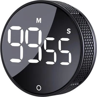 Produktbild von Küchentimer LED Magnetischer Digitaler Countdown Countup Timer Visuelle Timer Kinder Senioren Lehrer und für das Klassenzimmer Hausaufgaben Kochen Fitness Backen Lernen