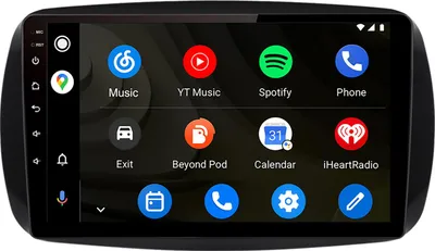 Obrázek produktu pro 9" Autorádio Android Smart 453 Fortwo Forfour 128GB 4G LTE Carplay Android Auto Navigace WiFi Bluetooth