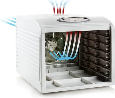 Produktbild von Dörrgerät für obst und gemüse, 6 fächer, 500 w, weiß Domo DO353DV