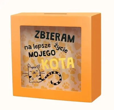 Obrázek produktu pro Kasička pro lepší život kočky – Kukartka