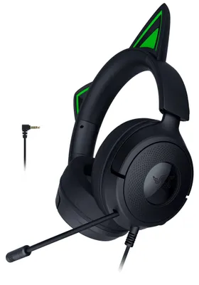 Produktbild von Kraken Kitty V3 X Black (schwarz/grün, 3,5-mm-Klinkenstecker)