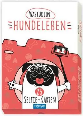Produktbild von Trötsch Kartenset Selfiekarten Was für ein Hundeleben