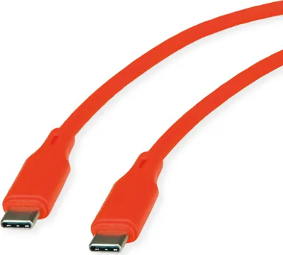 Obrázok produktu pre ROLINE 11.02.9124, 1 m, USB C, USB C, USB 2.0, 0,48 Gbit/s, Oranžová