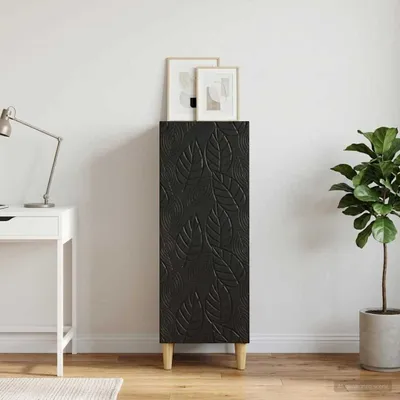 Immagine prodotto di Credenza vidaXL nera 33 x 34,5 x 90 cm in materiale derivato dal legno