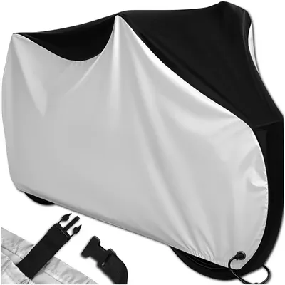 Obrázek produktu pro Voděodolný kryt na jízdní kolo a skútr 200 × 110 × 70 cm, stříbrná plachta Oxford