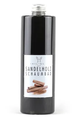 Produktbild von Haslinger Vorteilset Sandelholz Schaumbad, 400 ml Art.Nr. 2131 + Croll & Denecke Naturschwamm 9cm M095