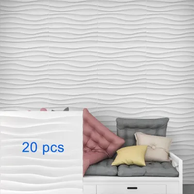 Immagine prodotto di Pannelli murali 3D, design moderno, facile installazione, confezione da 20 pezzi, copertura di 16,5 metri quadrati