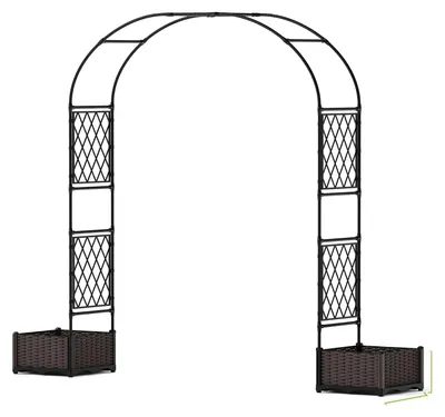 Obrázek produktu pro Ocelová konstrukce pro zahradní oblouk, robustní provedení, snadná montáž, šířka 230 cm