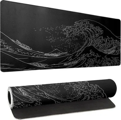 Produktbild von Famanu Gaming-Mausmatte Japanisches Design - Kanagawa 80 x 30 cm - 3 mm dick