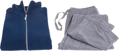 Produktbild von Watsons® Herren Wellnessanzug - Hausanzug - 2-Teiler - bequem, weich & formstabil Blau-Grau M (48/50)