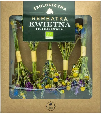 Zdjęcie produktu dla HERBATKA NA PATYKU KWIETNA LIOFILIZOWANA(5 x 2,5 g) 12,5 g - DARY NATURY