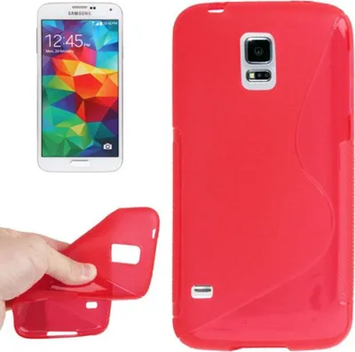 Produktbild von Schutzhülle TPU Case Hülle für Handy Samsung Galaxy S5 mini rot