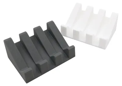 Imagen del producto de 2 dispensadores de jabón de silicona con función de desagüe