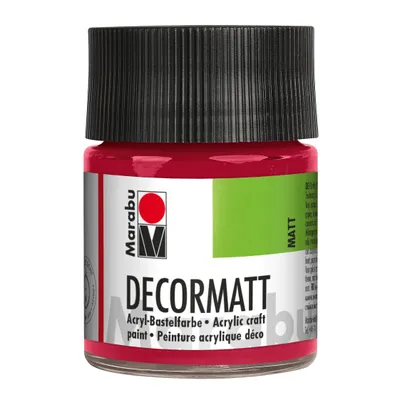 Immagine prodotto di Marabu 1401 05 032 Decormatt Acryl, Carminrot 032, 50 ml