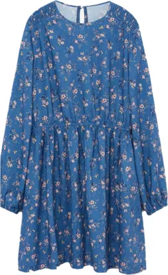 Immagine prodotto di Abito da bambina blu a fiori Mango 122