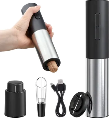 Produktbild von Batteriebetriebenes elektrisches Weinöffner-Set