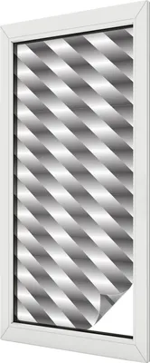 Produktbild von Buntglas Fensterfolie – 116x50 cm – Stained-Glass Design – blickdichte dekorative Sichtschutzfolie – selbstklebend, UV-Schutz – Geometrische Streifen