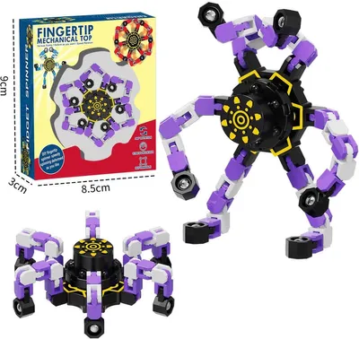 Produktbild von Minicee Transformierbarer Fidget Spinner – Stressabbau & Spaß, Lila