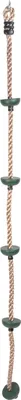 A product shot of a climbing rope with handles and platforms.