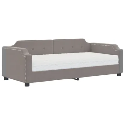 Produktbild von vidaXL Tagesbett mit Matratze Taupe 80x200 cm Stoff