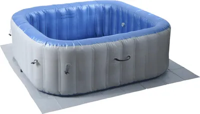 Produktbild von Whirlpool MCW-N97, Ersatz-Pool 6 Personen, In-/Outdoor aufblasbar PVC laminiert, eckig 198cm, grau-blau