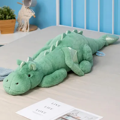 Produktbild von Plüsch Drache Kuscheltier 110x30x24 cm, bunt, für Kinderzimmer