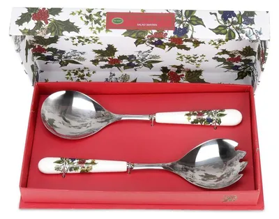 Servierlöffel-Set, 2er-Set, mehrfarbig, 25 cm, Edelstahl