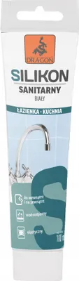 Obrázek produktu pro Bílý sanitární silikon 100 ml pro utěsnění