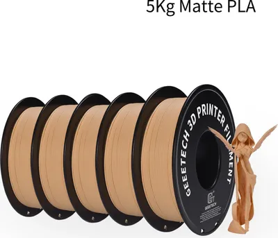 Produktbild von 3D-Drucker-Filament - PLA 1,75 mm - Mattes Finish - Vakuumverpackt - 343 m Länge - Hautfarbe