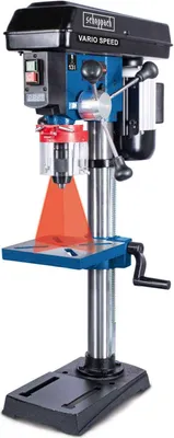 A studio shot of a drill press.