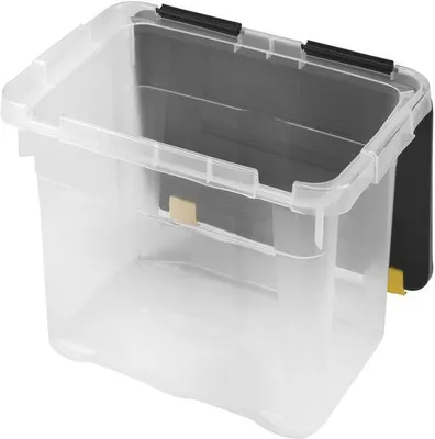 Image de Boîte de rangement avec couvercle 18L, PLASTIQUE, 39,5x27x27,5 CM