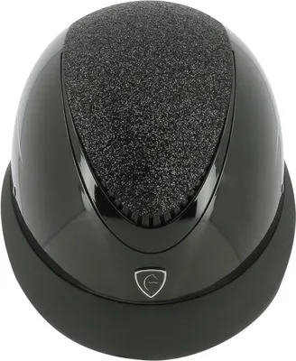 Produktbild von EQUITHEME Wings Damen Reithelm Glitzer Optik, Farbe:schwarz glitter lamé, Größe: 55/57