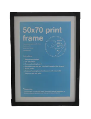 Produktbild von Rahmen, schwarz, 50 x 70 cm-p, holz, schwarz, Bilderrahmen Fotorahmen