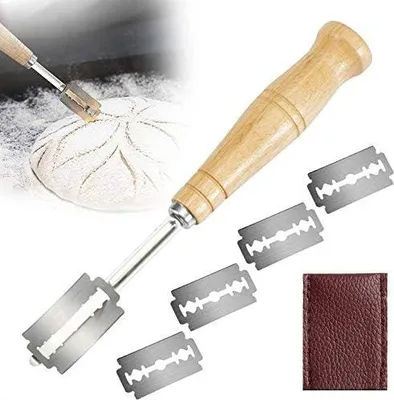 Produktbild von Brotmesser, Brotschneider, Brotmesser, Teigmesser, Brezelmesser, Brotmesser, Backform für selbstgemachten Brotteig