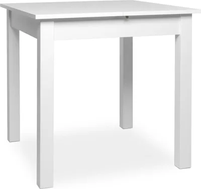 Produktbild von Intertrade Auszugstisch mit 1 Auszugsplatte (je 40 cm), ausziehbar auf 120, 160, 180, 200 cm, weiß, BxHxT: 80x76,5x80 cm; 2044